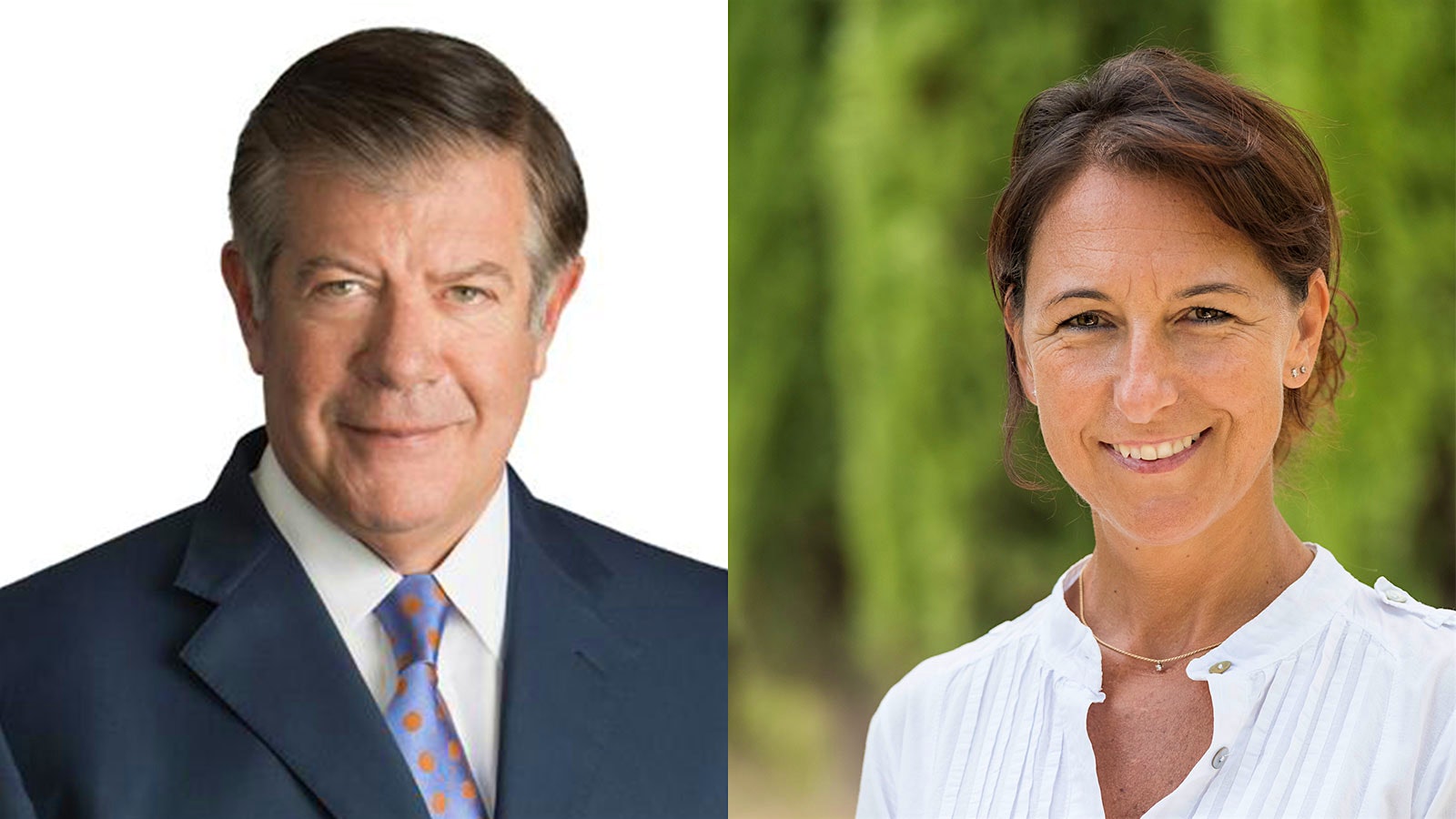 Portraits of Michael Cioffi, left, and Miriam Caporali.